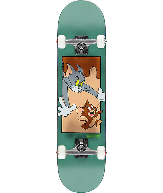 ALMOST SKATEBOARDS COMPLETE TOM N JERRY 7.75" SKATEBOARD DECK FREE